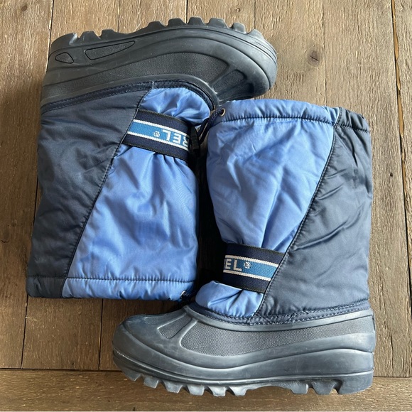 Sorel Lia Blue Snow Command Insulated Boots Youth Size 6 - Picture 13 of 13